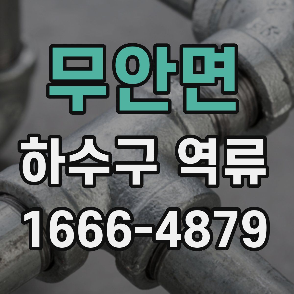 무안면 하수구 역류