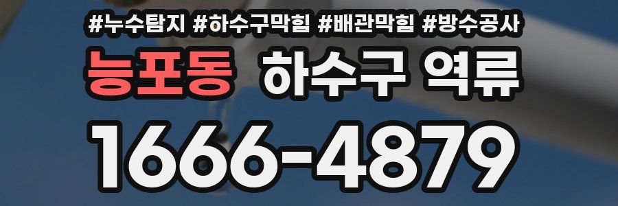 능포동 하수구 역류