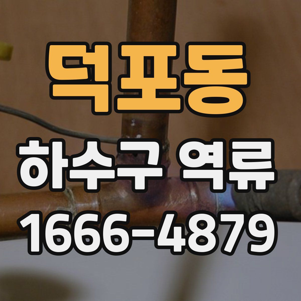 덕포동 하수구 역류