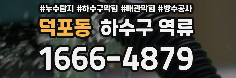 덕포동 하수구 역류