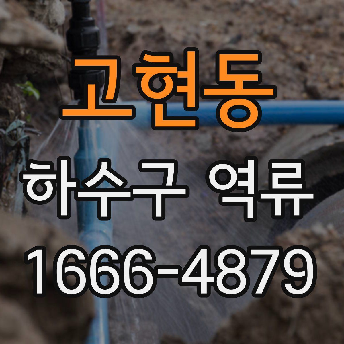 고현동 하수구 역류