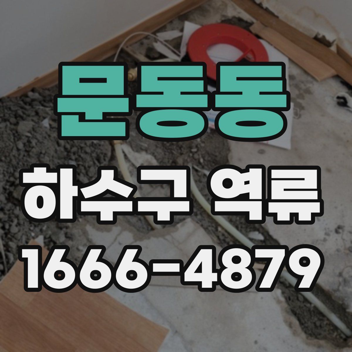 문동동 하수구 역류