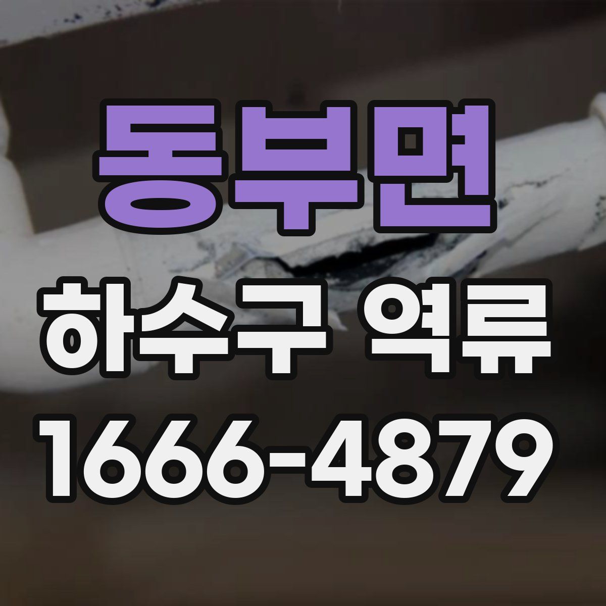 동부면 하수구 역류