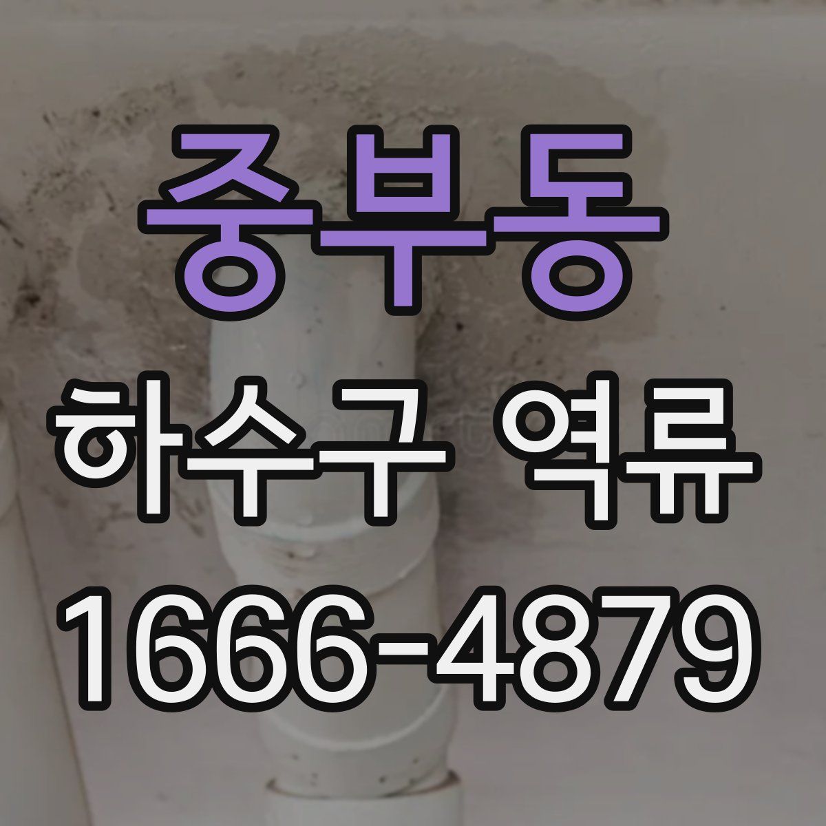 중부동 하수구 역류
