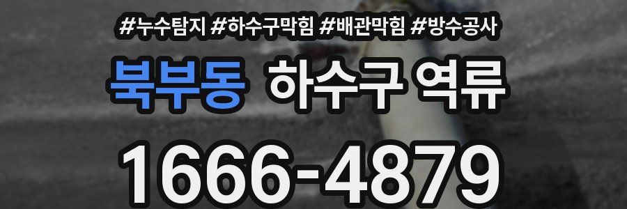 북부동 하수구 역류