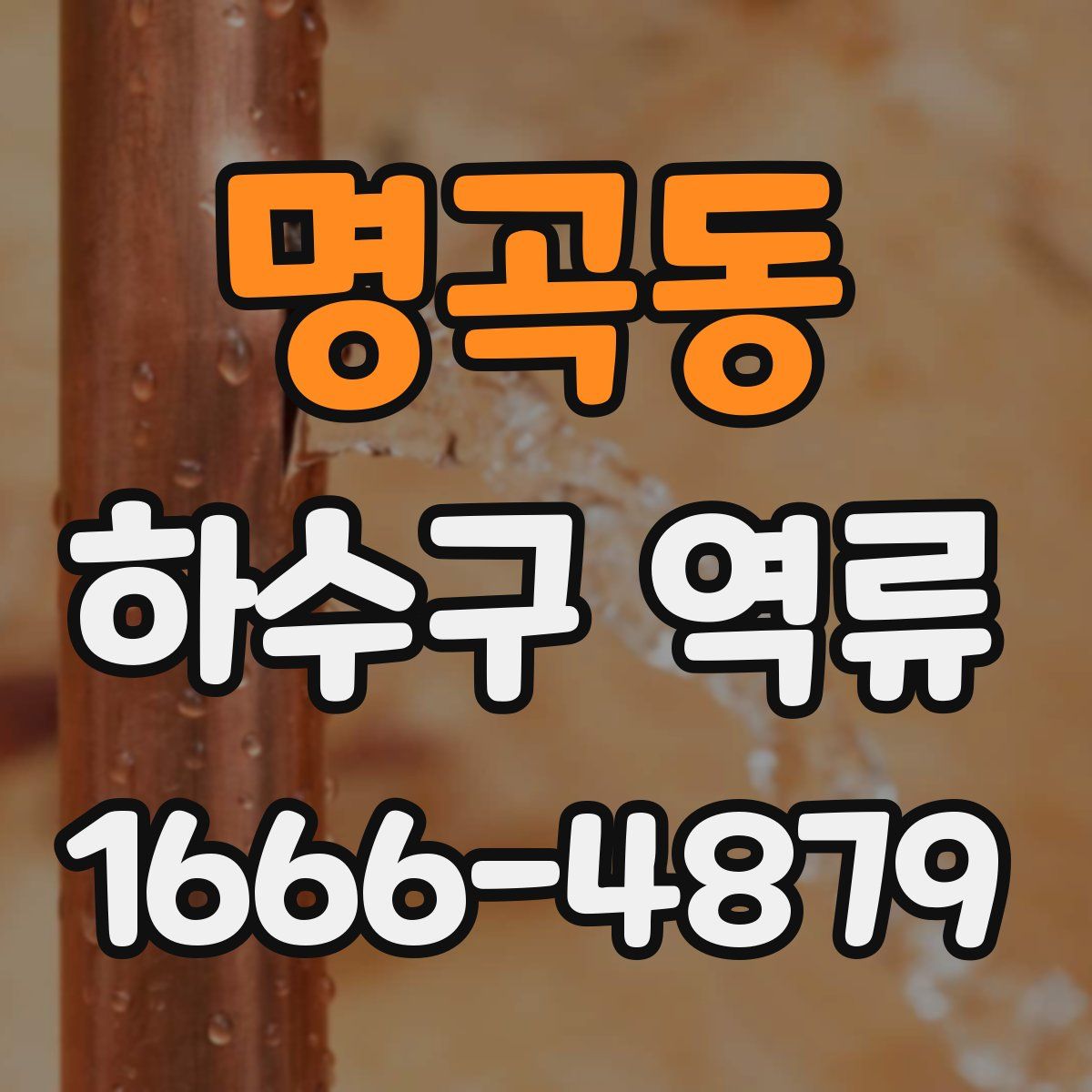 명곡동 하수구 역류