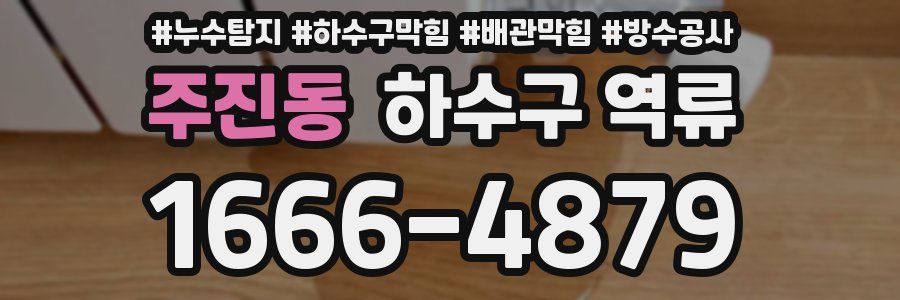 주진동 하수구 역류