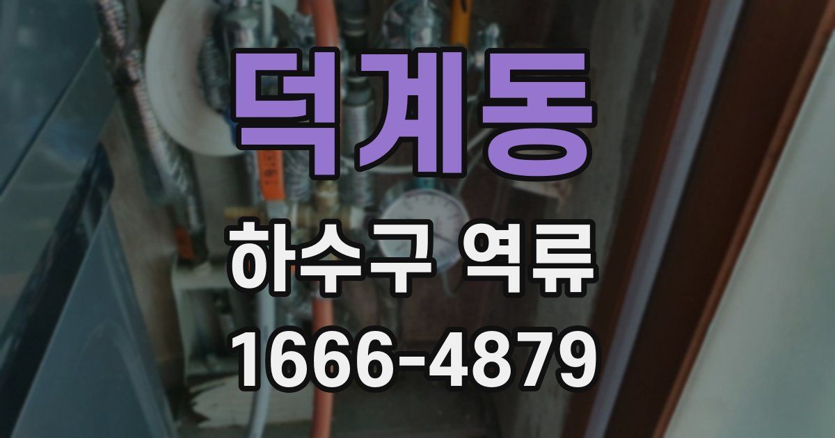 덕계동 하수구 역류