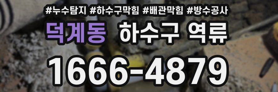 덕계동 하수구 역류