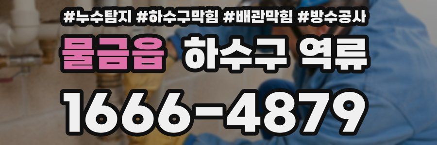 물금읍 하수구 역류