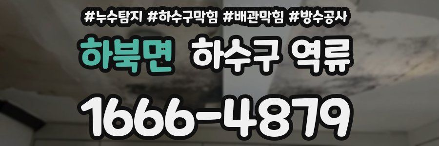 하북면 하수구 역류