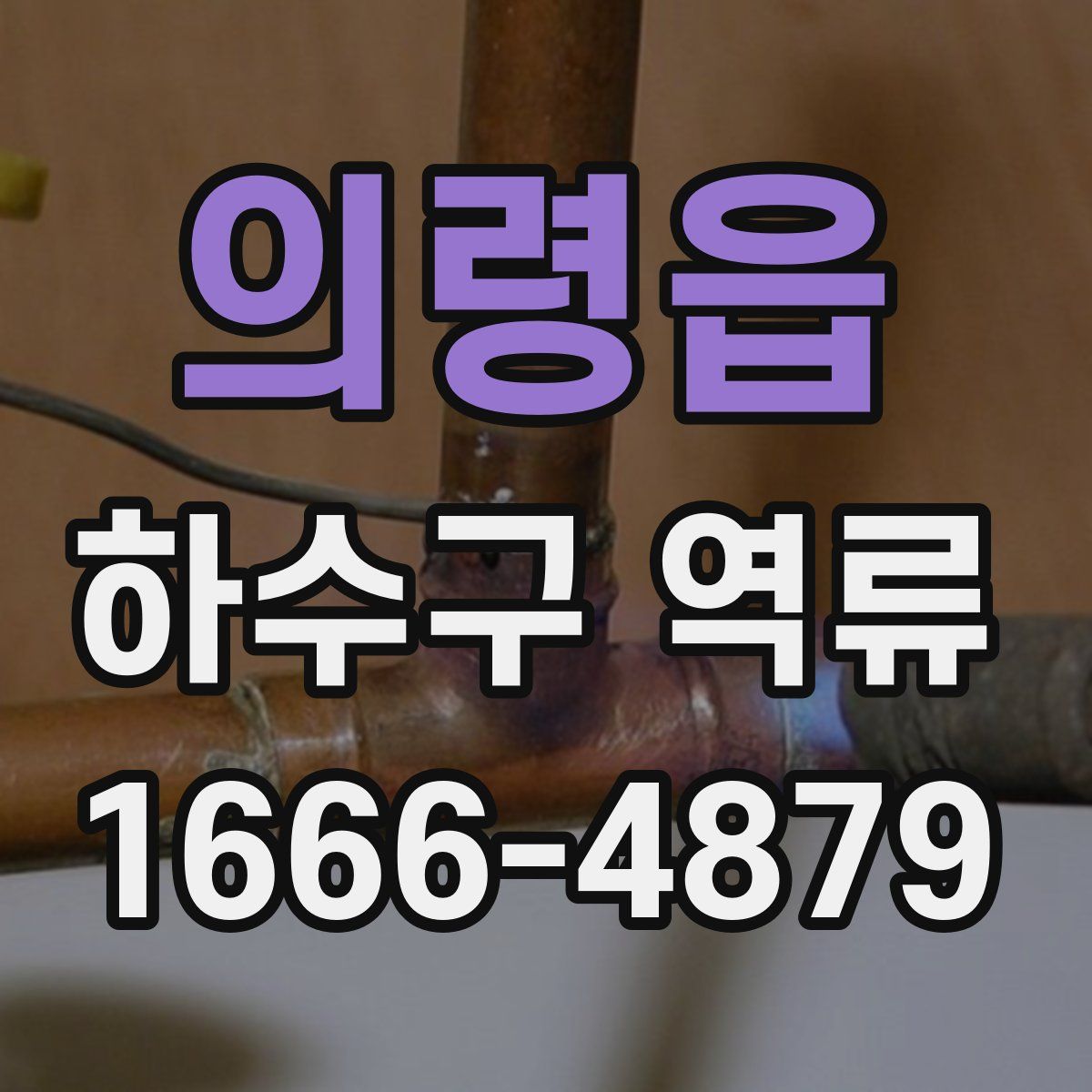 의령읍 하수구 역류