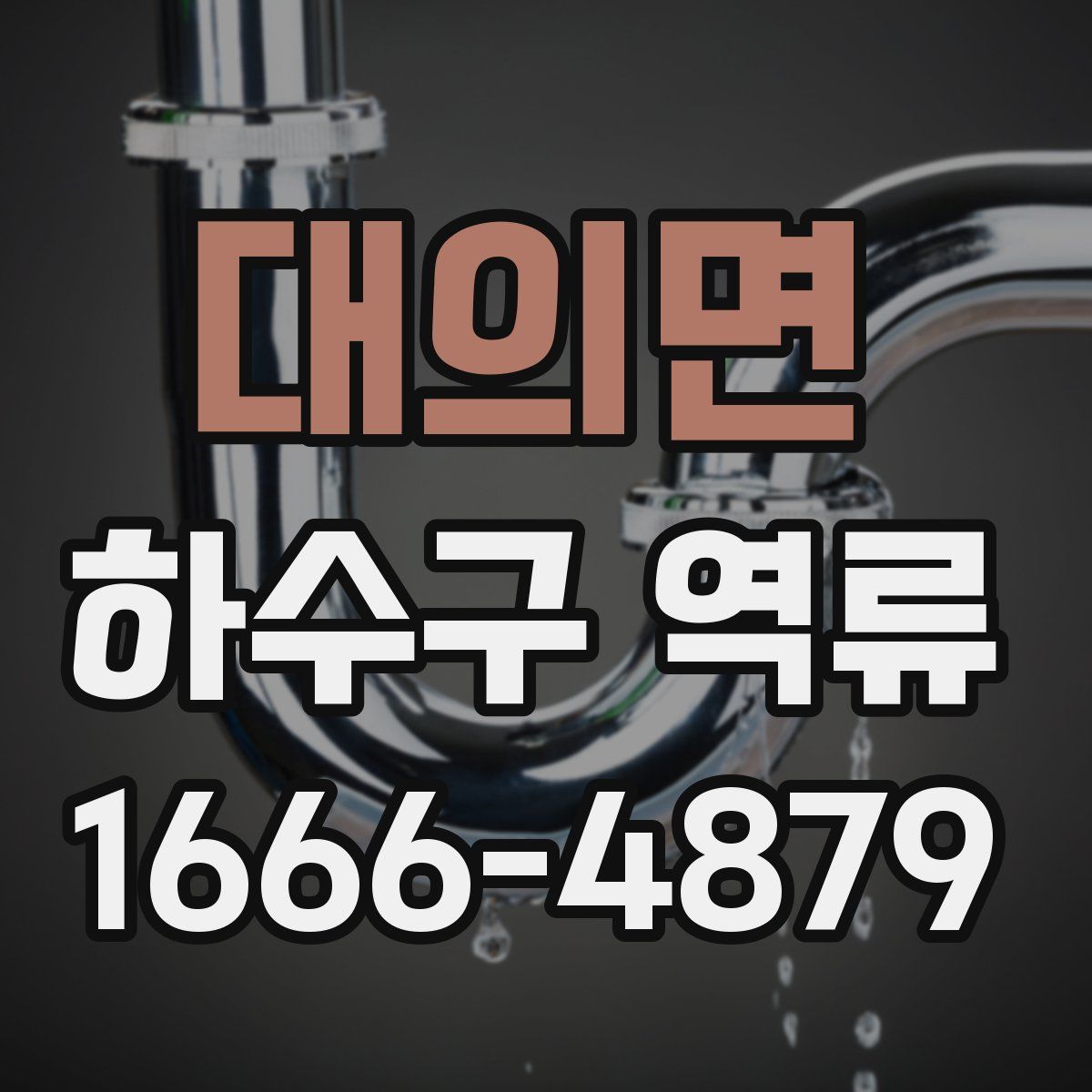 대의면 하수구 역류