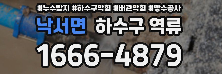 낙서면 하수구 역류