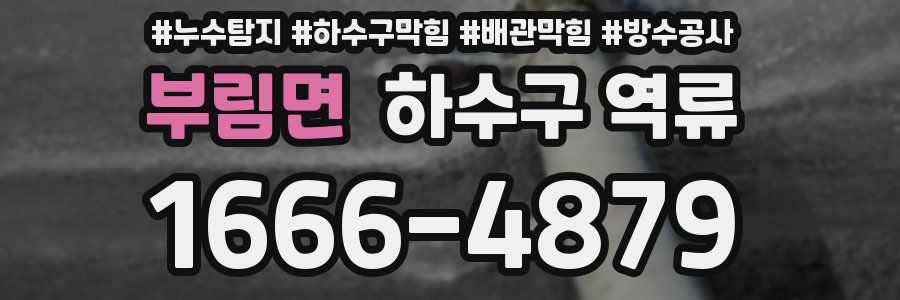 부림면 하수구 역류