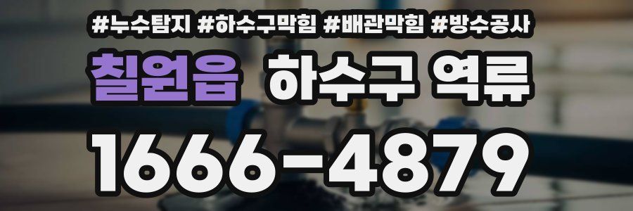 칠원읍 하수구 역류