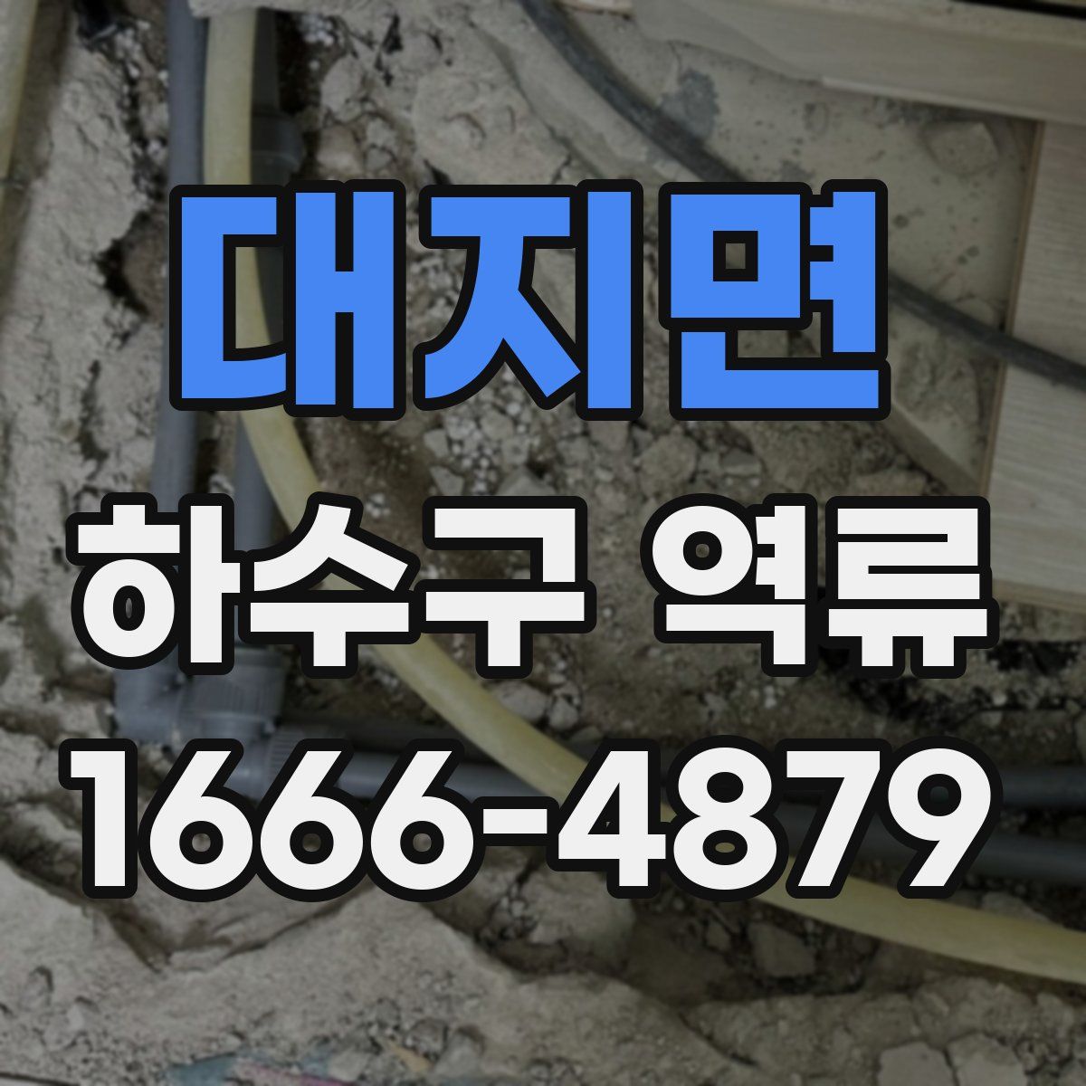 대지면 하수구 역류
