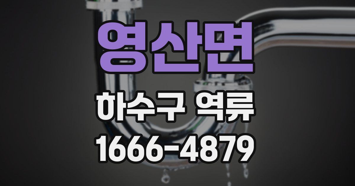 영산면 하수구 역류