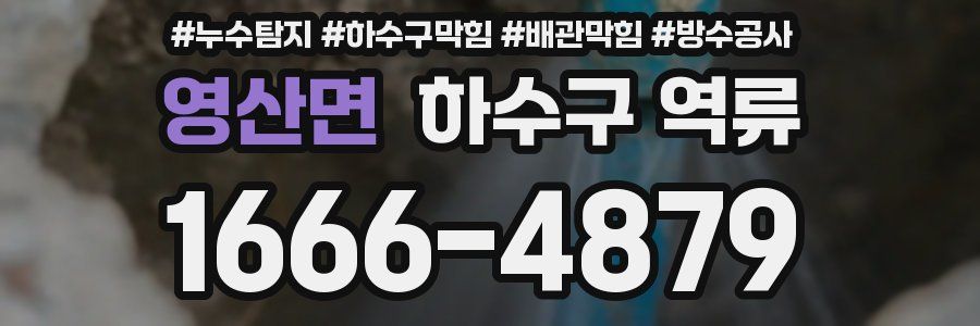 영산면 하수구 역류