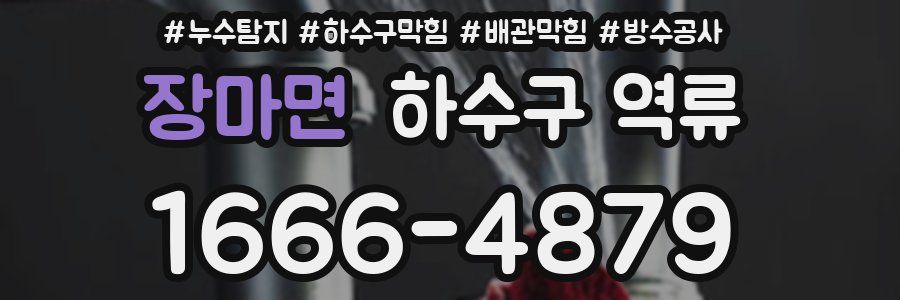 장마면 하수구 역류
