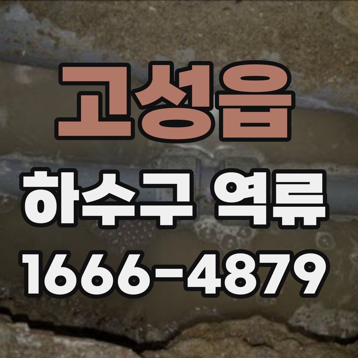 고성읍 하수구 역류