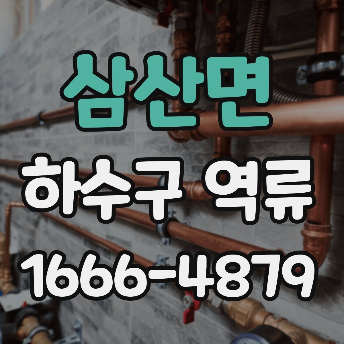 삼산면 하수구 역류