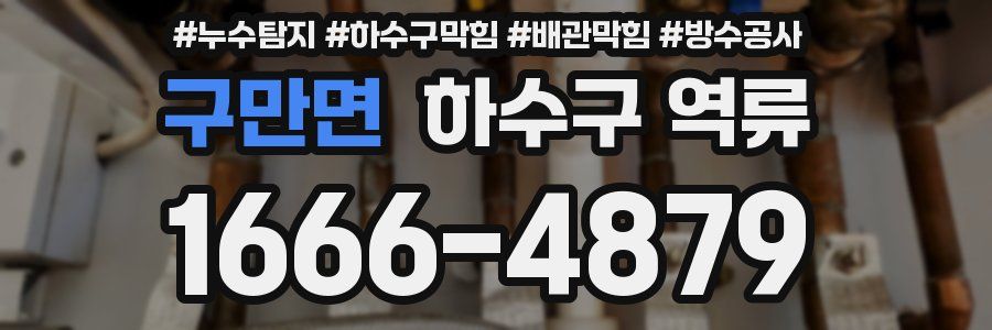 구만면 하수구 역류