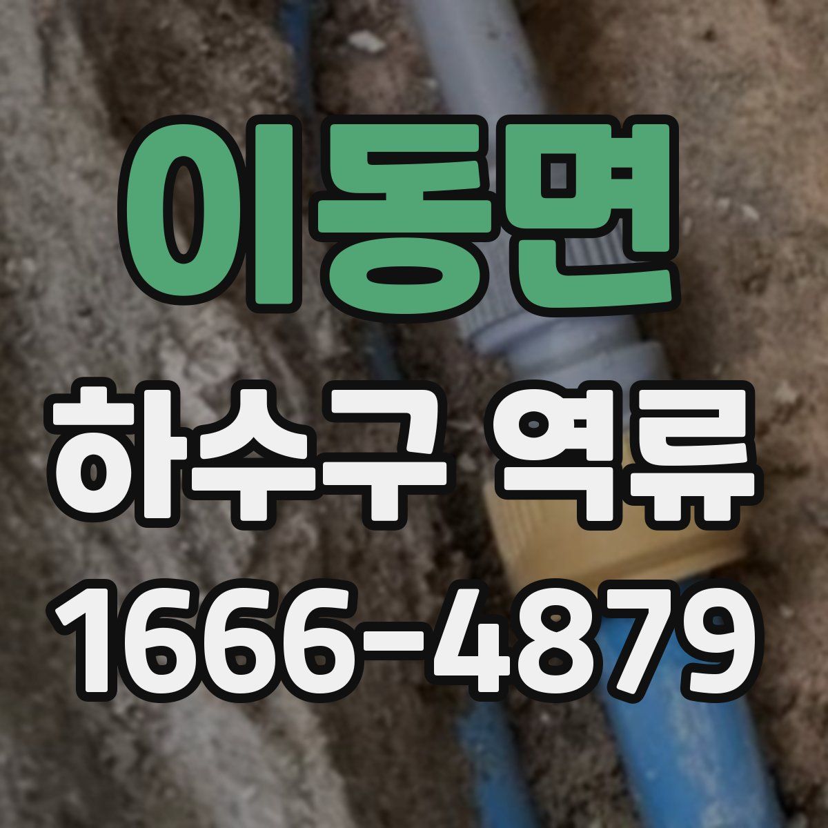 이동면 하수구 역류