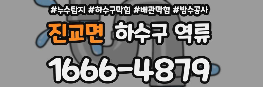 진교면 하수구 역류