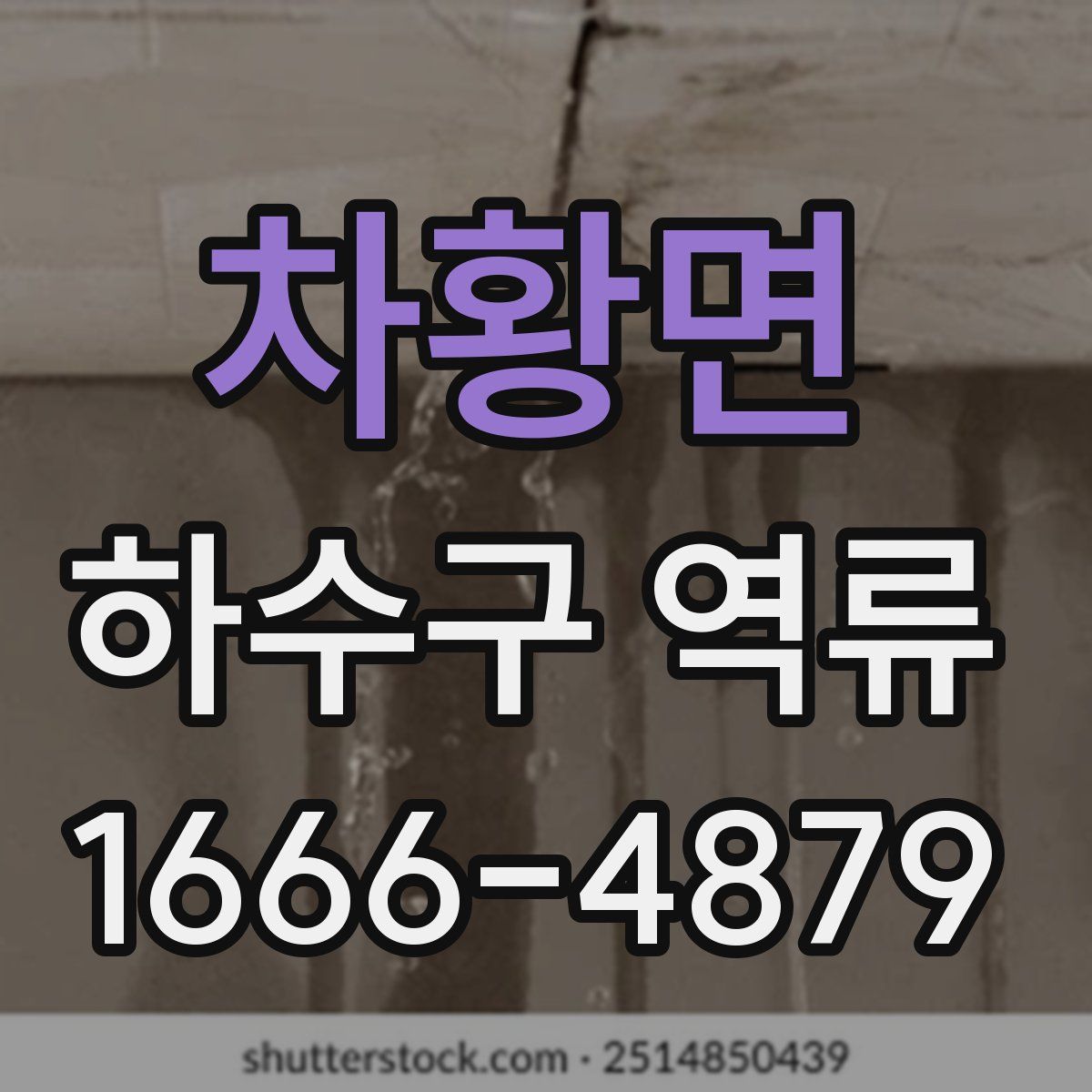 차황면 하수구 역류