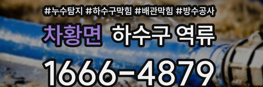 차황면 하수구 역류