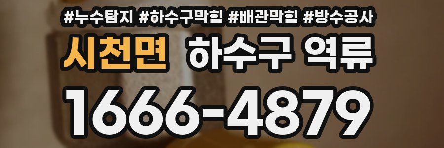 시천면 하수구 역류