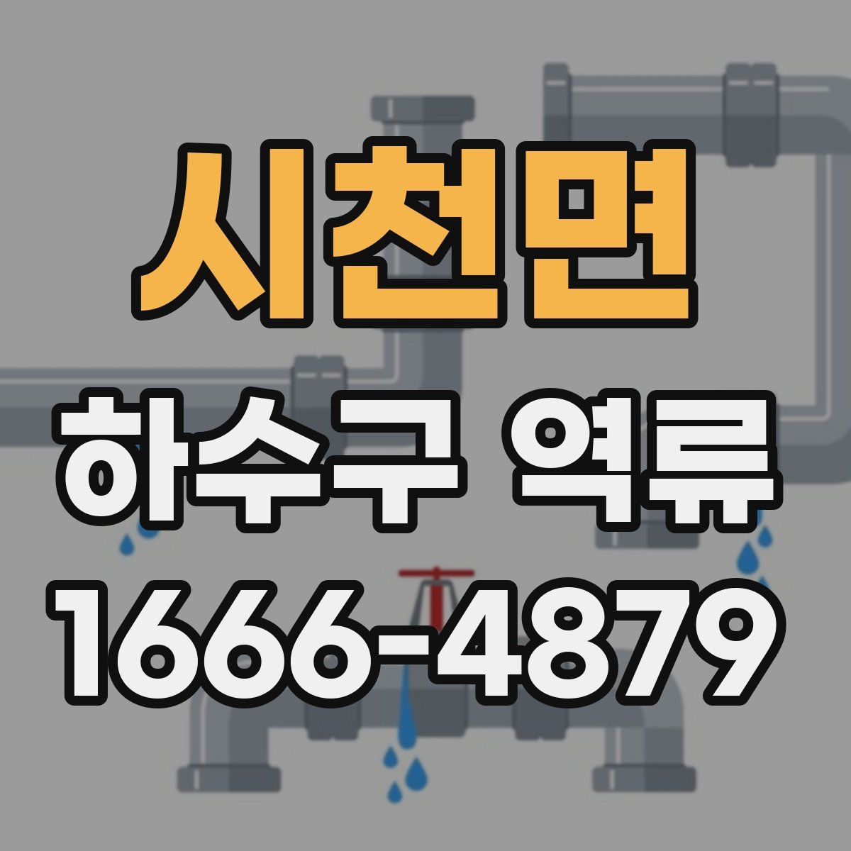시천면 하수구 역류