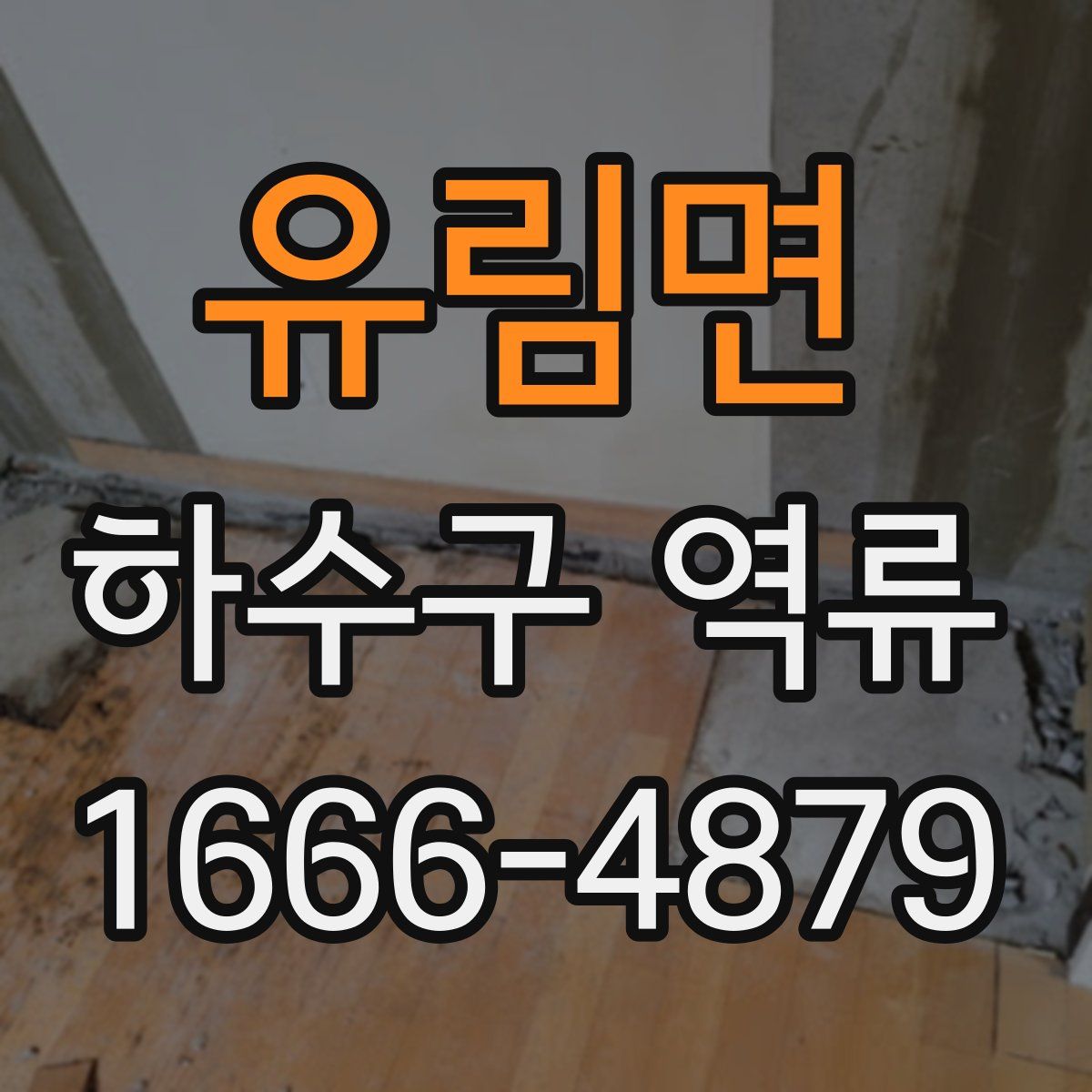 유림면 하수구 역류