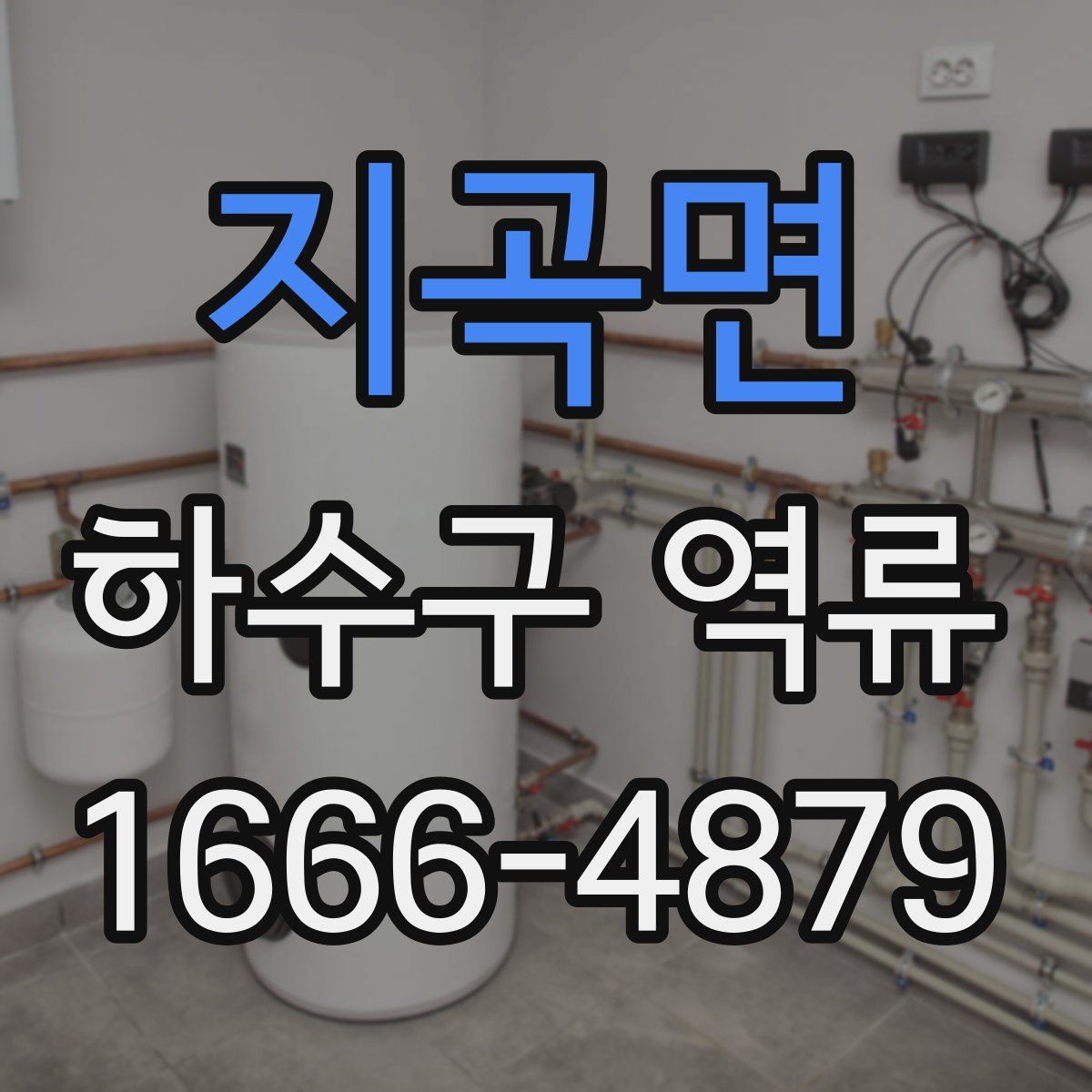 지곡면 하수구 역류