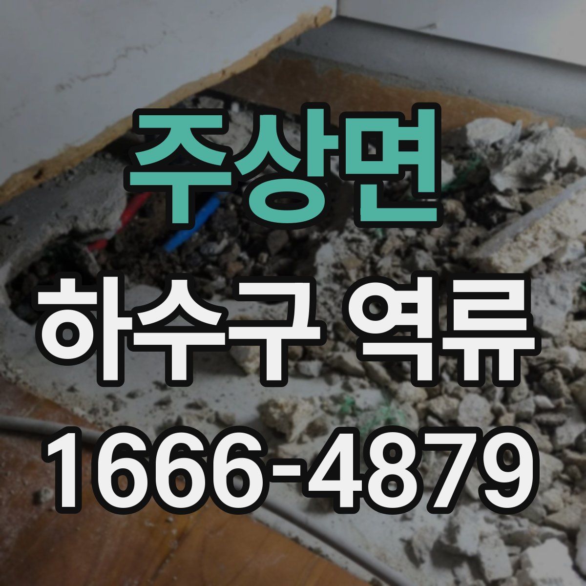 주상면 하수구 역류