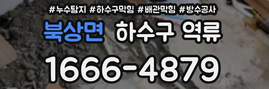 북상면 하수구 역류