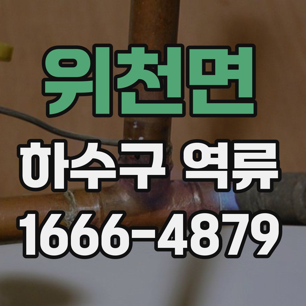 위천면 하수구 역류