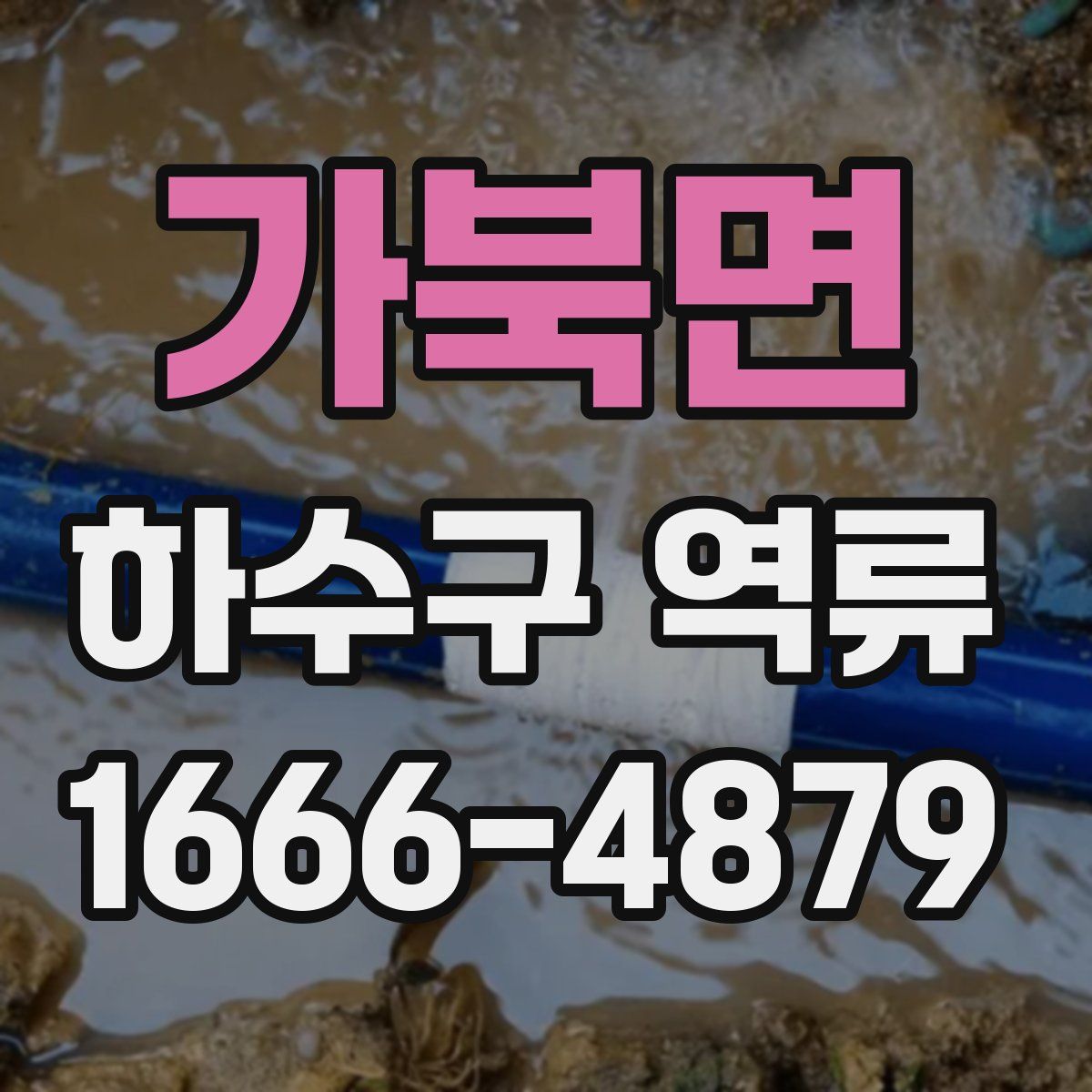 가북면 하수구 역류