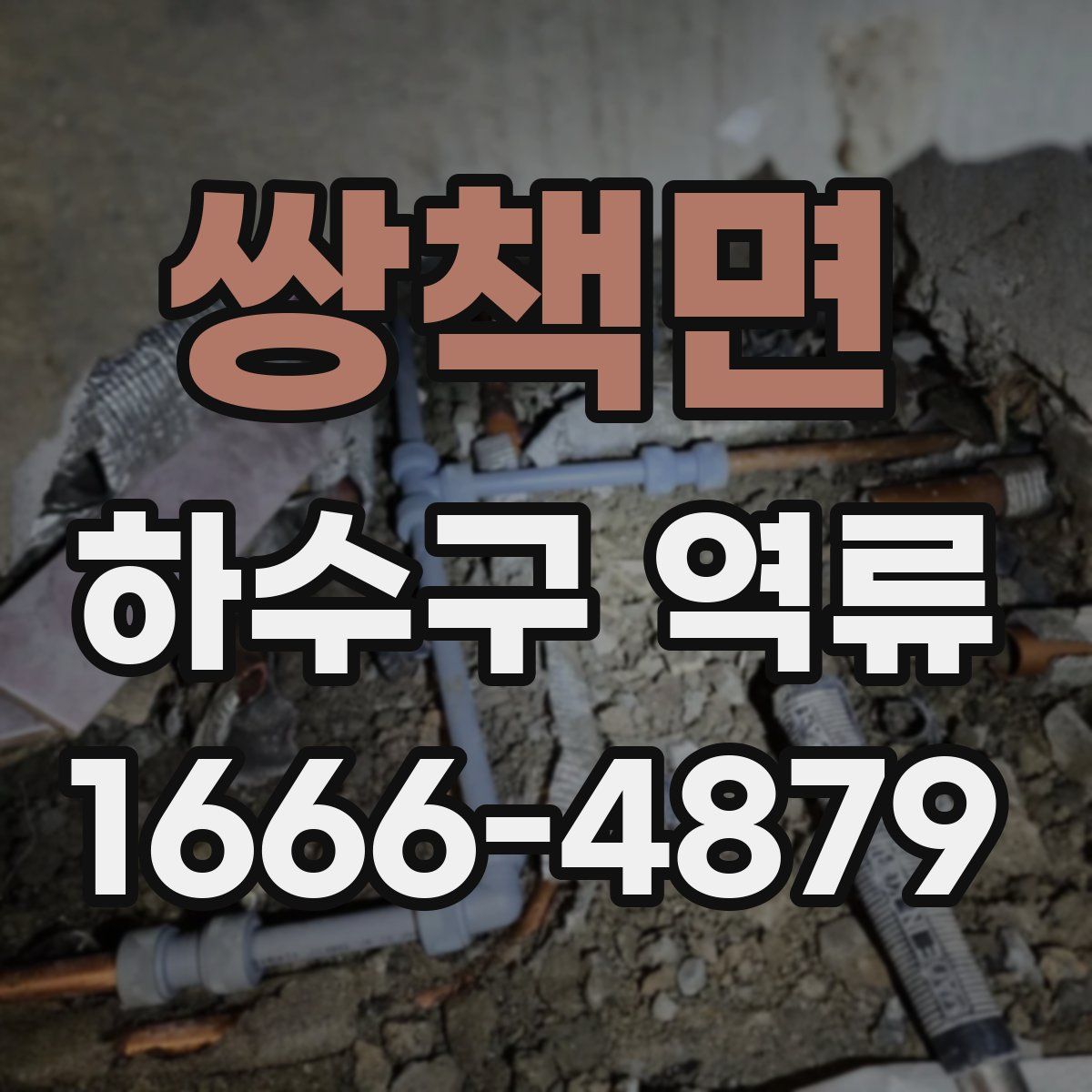 쌍책면 하수구 역류