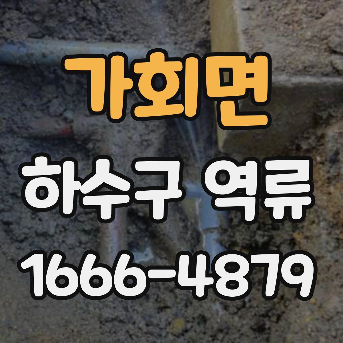 가회면 하수구 역류