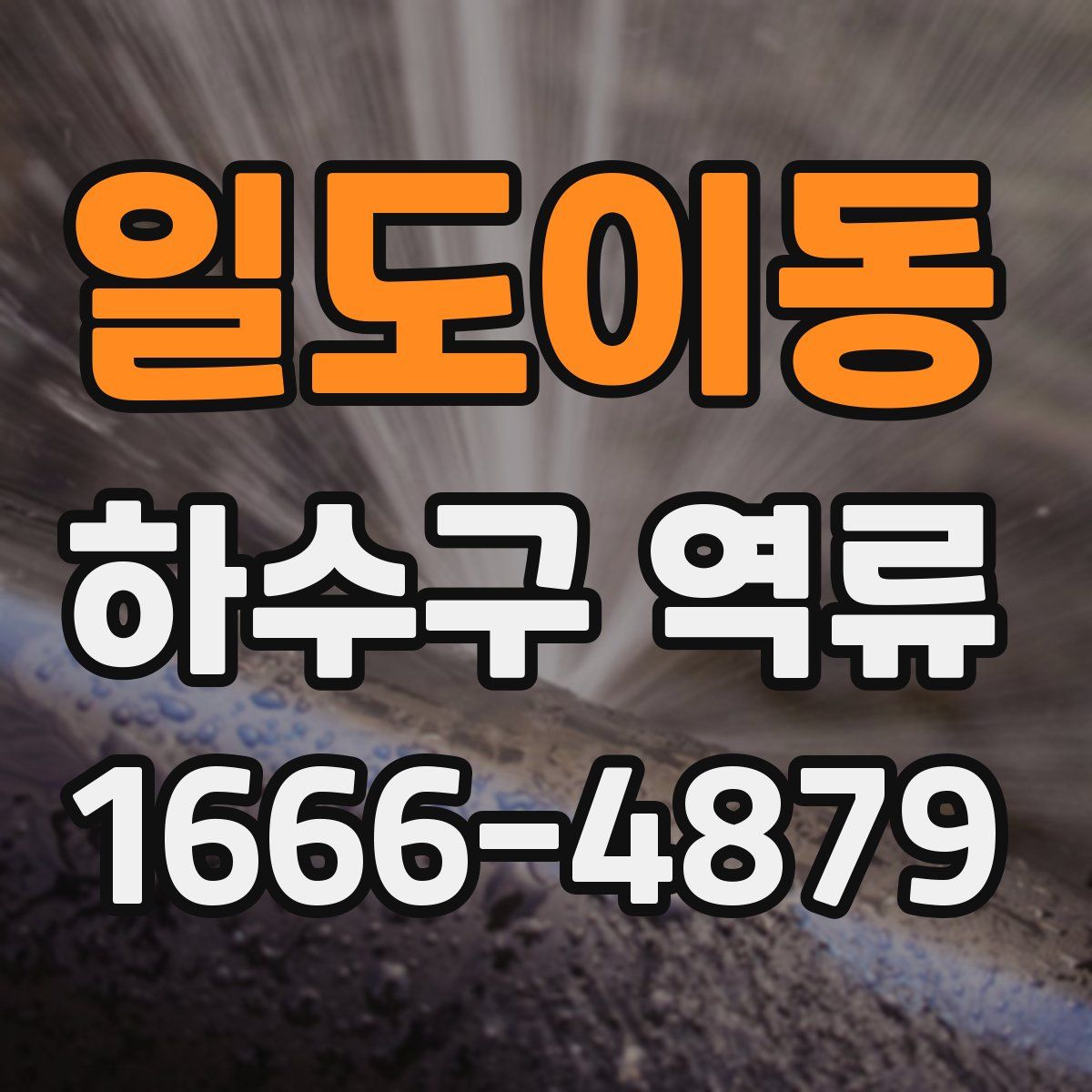 일도이동 하수구 역류