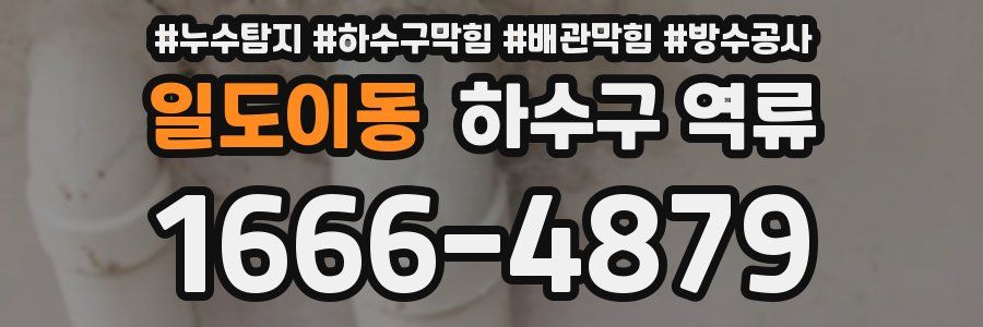 일도이동 하수구 역류