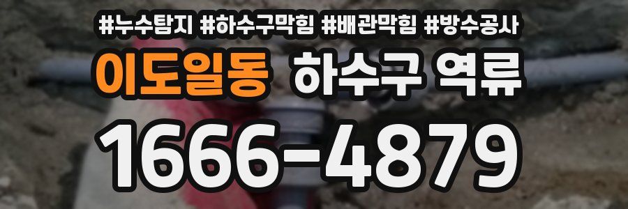 이도일동 하수구 역류
