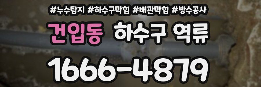 건입동 하수구 역류