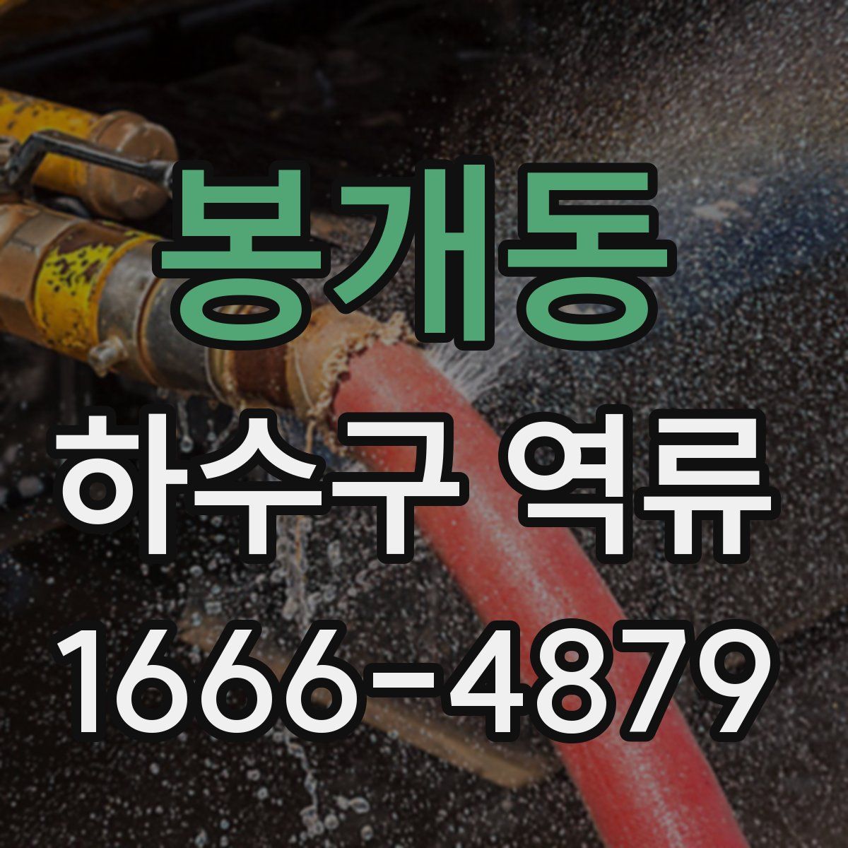 봉개동 하수구 역류