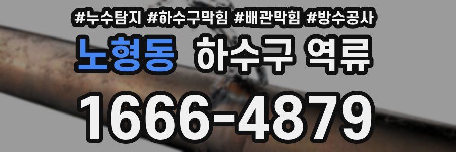 노형동 하수구 역류