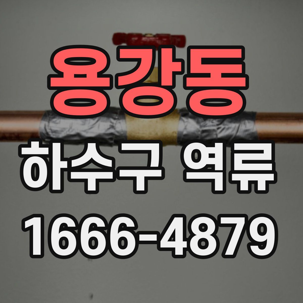 용강동 하수구 역류