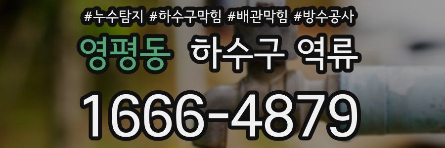 영평동 하수구 역류