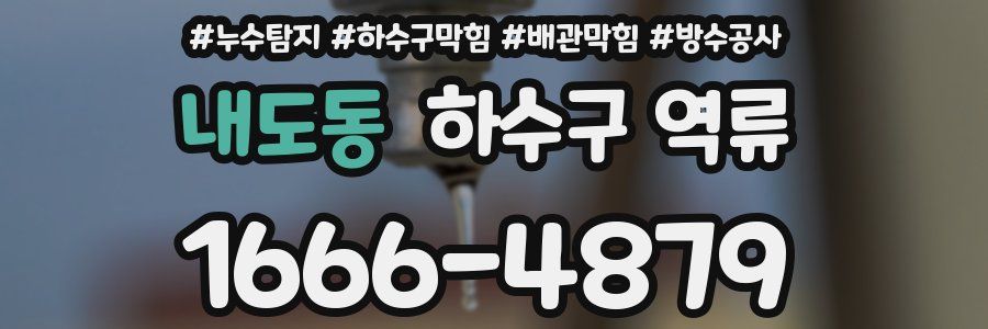 내도동 하수구 역류